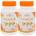 KIT 2X VITAMINA C MACROVIT 1G 60 CÁPSULAS MACROPHYTUS + PORTA CÁPSULAS