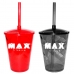 KIT 2X COQUETELEIRA COPO ACRÍLICO COM CANUDO 500ML MAX TITANIUM