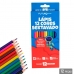 CAIXA COM 12 LÁPIS DE COR + APONTADOR + BORRACHA FUTURO ESCOLAR