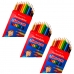 KIT 3X LÁPIS DE COR CAIXA COM 12 LÁPIS FERNANDINHO FABER CASTELL