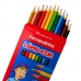 KIT 3X LÁPIS DE COR CAIXA COM 12 LÁPIS FERNANDINHO FABER CASTELL