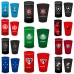 COPO DE VIDRO JATEADO 480ML COM LATA COFRE TIMES DE FUTEBOL BRASFOOT