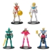 KIT 5 BONECOS SUPER HERÓIS 17CM CAVALEIROS DO ZODÍACO