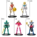 KIT 5 BONECOS SUPER HERÓIS 17CM CAVALEIROS DO ZODÍACO