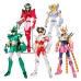 KIT 5 BONECOS SUPER HERÓIS 17CM CAVALEIROS DO ZODÍACO