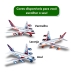 MINIATURA AVIÃO PLASTICO AERO BUS 33CM BRINQUEMIX