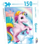 QUEBRA CABEÇA UNICORNIO 150 PEÇAS PAIS E FILHOS RAINBOW
