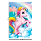 QUEBRA CABEÇA UNICORNIO 150 PEÇAS PAIS E FILHOS RAINBOW